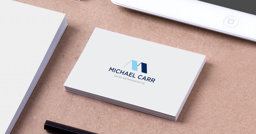 Michael Carr business card and logo